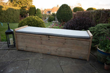 Load image into Gallery viewer, Large Rustic Reclaimed Storage Bench Seat