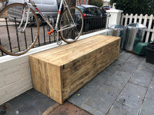 Load image into Gallery viewer, Large Rustic Reclaimed Storage Bench Seat