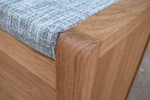 Load image into Gallery viewer, Storage Bench Seat with Cushion - Solid Oak
